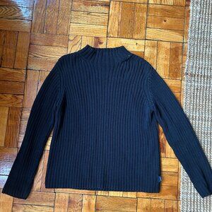 Vintage Ralph Lauren Mock Neck Cotton Sweater Size Small / Petite